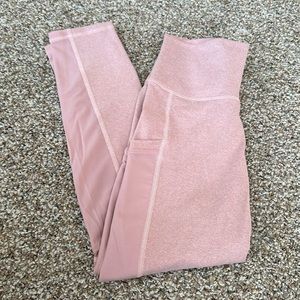 Fabletics powerhold pink pocket leggings